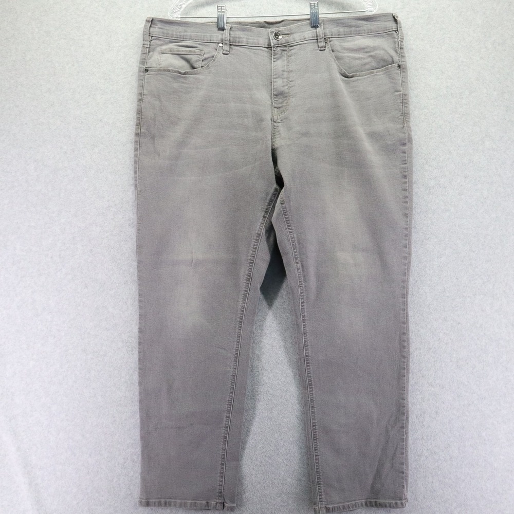 Perry Ellis Jeans Mens 40x30 Slim Fit Stretch 5-Pocket Flex Denim Gray‎